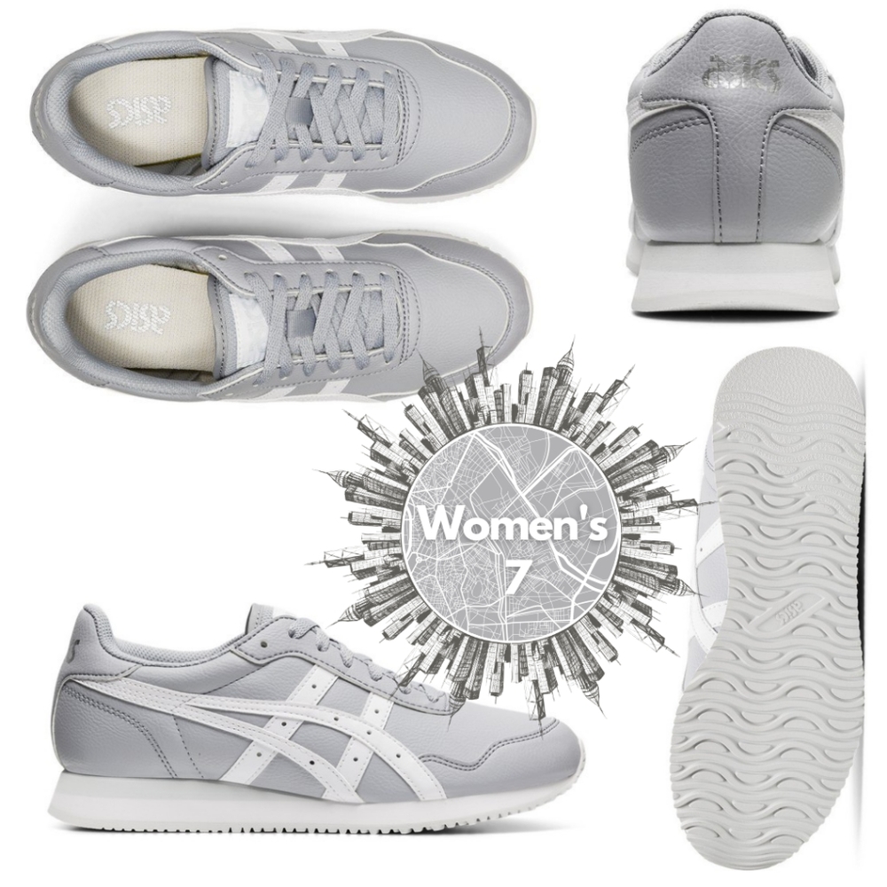Asics Tiger Runner Piedmont Grey Ortholite Comfort Women's Size 7